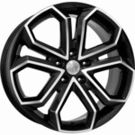 Автомобильные диски K&K Пандора 8,5x19 5*114,3 Et:45 Dia:64,1 алмаз черный