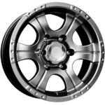 Автомобильные диски K&K Байконур 7x15 6*139,7 Et:-5 Dia:108,6 дарк платинум
