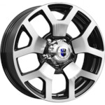 Автомобильные диски K&K Намиб 7x18 5*139,7 Et:35 Dia:108,6 алмаз черный