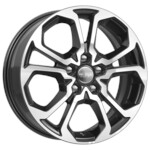 Автомобильные диски K&K КС892 6,5x17 5*114,3 Et:50 Dia:66,1 алмаз чёрный