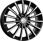 Автомобильные диски K&K Акцент 7x17 4*100 Et:41 Dia:60,1 алмаз черный