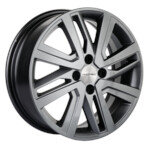 Автомобильные диски Khomen 1609 6x16 4*100 Et:50 Dia:60,1 G-Silver