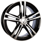 Автомобильные диски Вектор B217 6x16 5*100 Et:38 Dia:57,1 алмаз черный