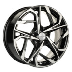 Автомобильные диски Khomen 1716 7x17 5*114,3 Et:50 Dia:67,1 Black-FP