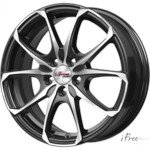 Автомобильные диски iFree Такеши 6x16 5*100 Et:35 Dia:67,1 Блэк Джек