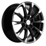 Автомобильные диски Khomen 1808 7,5x18 5*108 Et:47 Dia:60,1 Black-FP