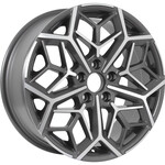 Автомобильные диски KDW KD1710 7x17 5*108 Et:50 Dia:63,3 Grey Front Polished