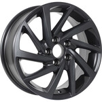 Автомобильные диски KDW KD1530 6x15 4*100 Et:46 Dia:54,1 Matt Black Painted