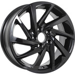 Автомобильные диски KDW KD1530 6x15 5*100 Et:38 Dia:57,1 Black Painted