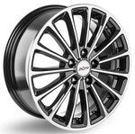 Автомобильные диски X'trike X-136 7x17 5*100 Et:45 Dia:67,1 BK/FP
