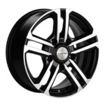 Автомобильные диски Khomen 1602 6,5x16 5*139,7 Et:35 Dia:98 Black-FP