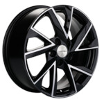 Автомобильные диски Khomen 1714 7x17 5*110 Et:40 Dia:67,1 Black-FP