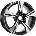 Автомобильные диски K&K KC1053 6,5x16 5*114,3 Et:45 Dia:60,1 алмаз чёрный