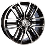 Автомобильные диски Вектор B218 7,5x18 6*139,7 Et:25 Dia:106,1 АЛМАЗ ЧЕРНЫЙ