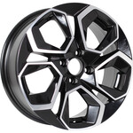 Автомобильные диски KDW KD1620 6,5x16 4*100 Et:45 Dia:60,1 Black Front Polished