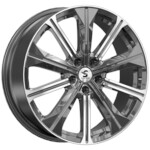 Автомобильные диски Premium Series КР013 7x19 5*108 Et:33 Dia:60,1 Diamond gloss graphite