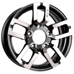 Автомобильные диски Вектор K100 6,5x16 5*139,7 Et:40 Dia:98 Алмаз черный