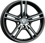 Автомобильные диски Вектор B223 6,5x16 5*114,3 Et:45 Dia:67,1 Алмаз черный