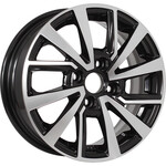 Автомобильные диски KDW KD1430 5,5x14 4*98 Et:35 Dia:58,6 Black Front Polished