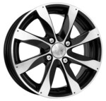 Автомобильные диски K&K Джемини 6x15 4*100 Et:45 Dia:56,6 алмаз черный