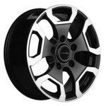 Автомобильные диски Khomen 1725 6,5x17 5*139,7 Et:40 Dia:98 Black-FP