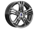 Автомобильные диски K&K Trinity 6x15 5*112 Et:45 Dia:66,6 дарк платинум